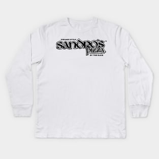 Sandro's Pizza By The Slice Kids Long Sleeve T-Shirt